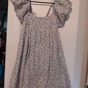 BeBop Floral Mini Dress with Ruffled Sleeves